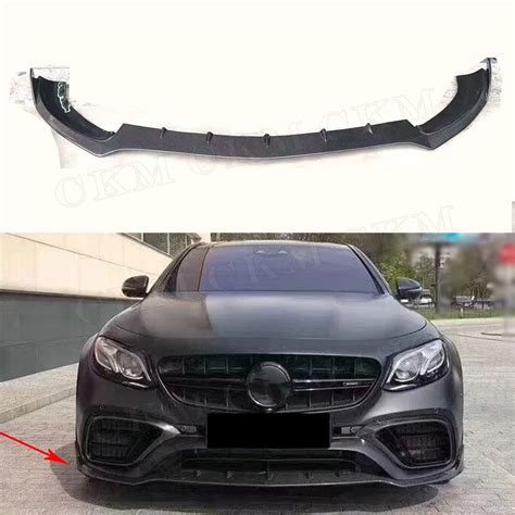 Carbon Fiber Frp Front Lip Bumper Chin Splitters Spoiler For Mercedes