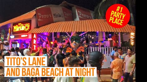 Tito S Lane And Baga Beach At Night Party In Goa India YouTube