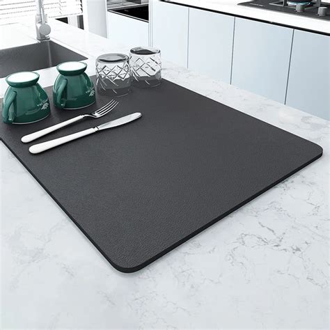 Esteira De Secagem De Prato De Silicone Grande Counter Top Mat