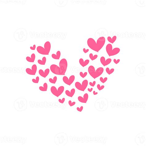 Pink Small Hearts 11996629 Png