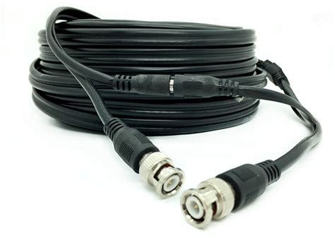 Pre Made Rg59p Coax Cctv Camera Cable 20m 30m 40m Patch Cord Bnc And Dc