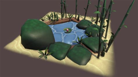 Pond Environment 3d Model By Logan Wilsonlogan [0febc4d] Sketchfab