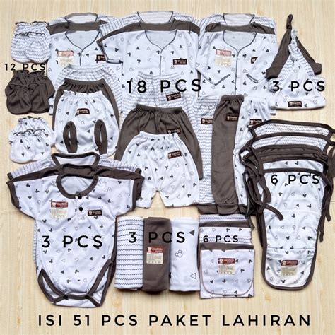 Jual 51 PCS Baju Bayi Baru Lahir Paket Hemat DADIDU Baby Paket Komplit