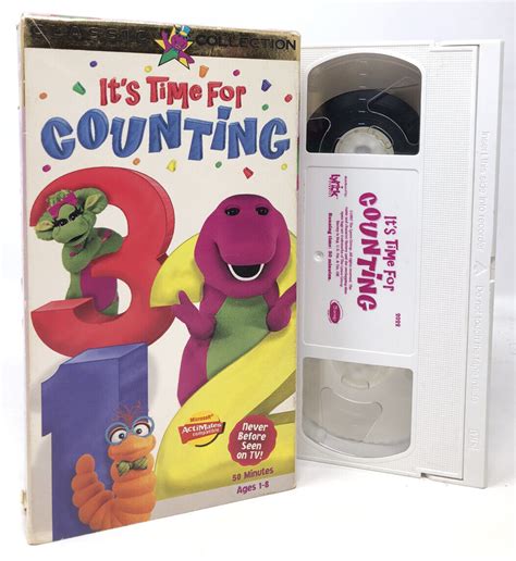 Barney Its Time For Counting Classic Collection Vhs Video Learning To Count Ebay