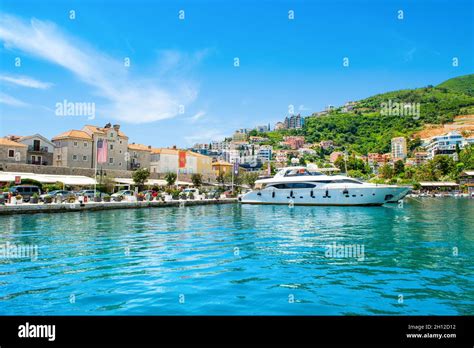 Budva, Montenegro - June 30, 2021: Beautiful panoramic summer landscape