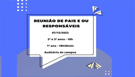 O Ifmg Campus Ipatinga Convida Os Pais E Respons Veis Para A Reuni O