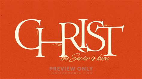 Advent Type Christ Title Graphics Igniter Media