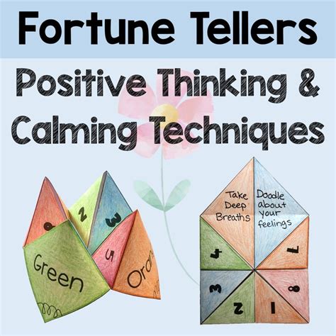 Mental Health Fortune Tellers Social Emotional Learning Activity SEL