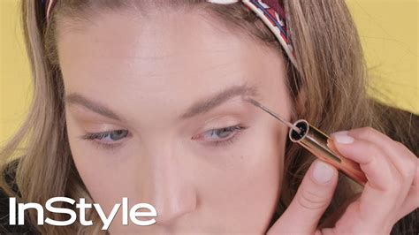 How To Use Tinted Eyebrow Gel Instyle Youtube