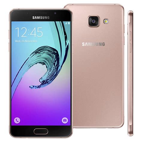 Smartphone Samsung Galaxy A5 2016 Duos A510m Ds Rose Com Dual Chip Tela 5 2 Câmera 13mp