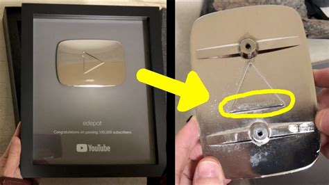 Youtube Silver Play Button Secrets Edepots 100k Subscribers Silver