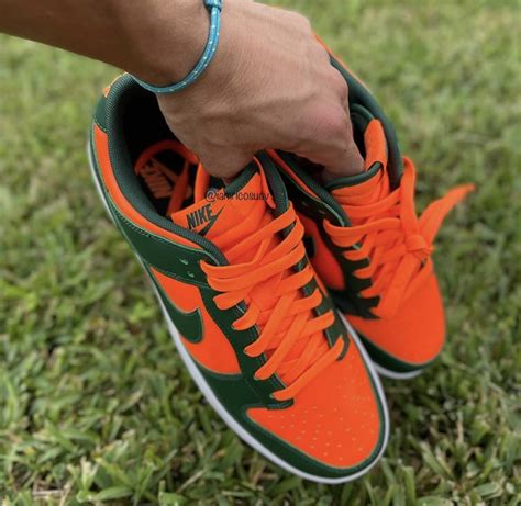 Nike Dunk Low Miami Hurricanes Dd1391 300 Release Date Sbd