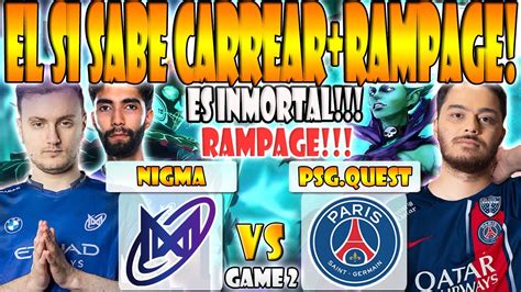 NIGMA VS PSG QUEST BO3 GAME 2 ELIMINACION MIRACLE SUMAIL VS TA2000 THE