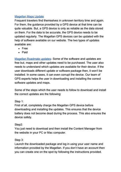 Update Magellan Maps and Software with Content Manager by Magellan Gps ...