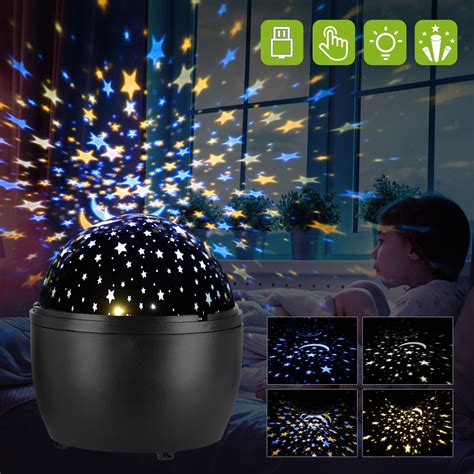 Star Projector Night Light, EEEkit Baby Starry Ceiling Night Lights, 360° Rotating Kids Night ...