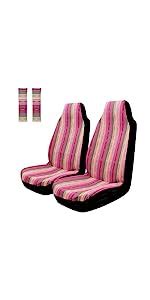 Amazon Copap Universal Stripe Colorful Pc Front Seat Covers Baja