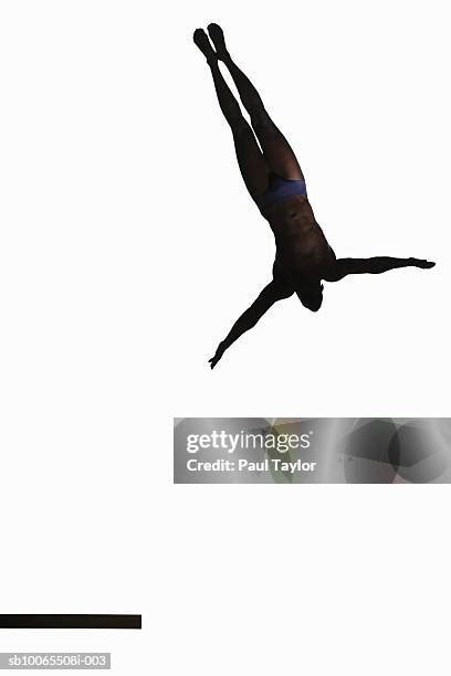 Man Diving Silhouette Photos And Premium High Res Pictures Getty Images