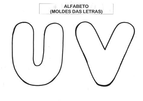 Molde do alfabeto: Letras do alfabeto grande para imprimir - Ver e Fazer