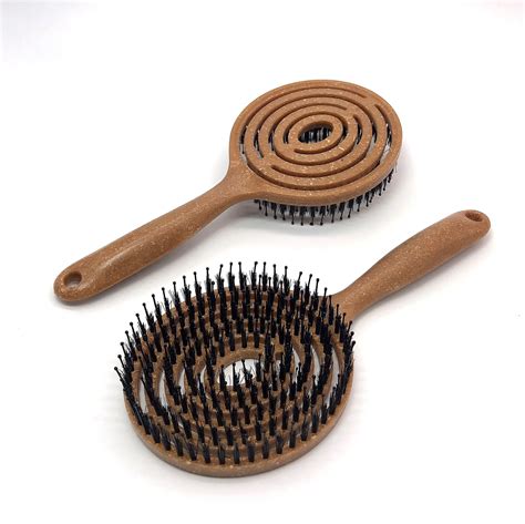 Women Hair Scalp Massage Comb Bristle And Nylon Hairbrush Wet Curly Detangle Hair Brush For Salon