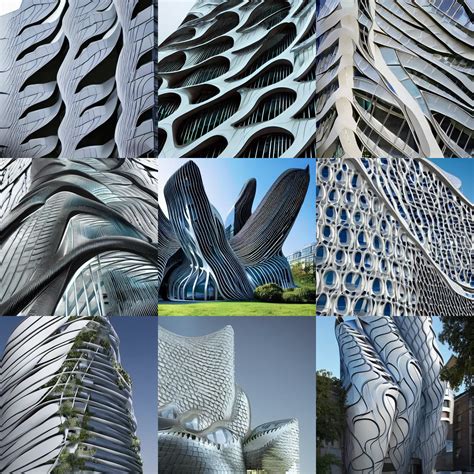 Organic Facades Inspired By Zaha Hadid Stable Diffusion