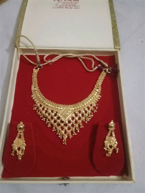 Jewellery Sets Pure Silver Original Gold Polish Jawellery Set Freeup