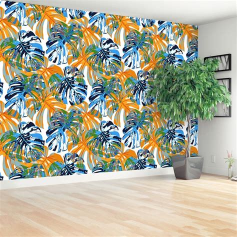 Papier Peint Decoratif Feuilles Tropicales Tulup Fr