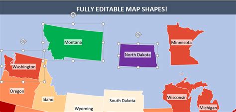 Editable Us Map Excel