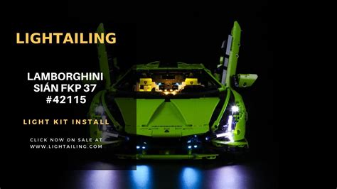 Lightailing Light kit Install in the Lego Technic Lamborghini Sián FKP