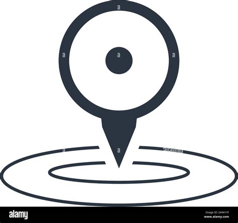 Marcador Mapa De Ubicaci N Gps Ubicaci N Del Pasador Y C Rculos