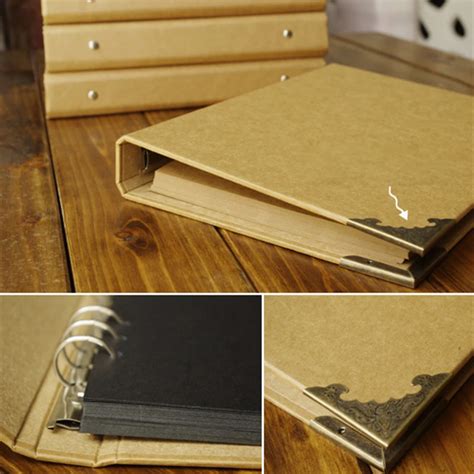 Blank Cover Loose Leaf Craft Paper Album Handmade DIY Photo Album