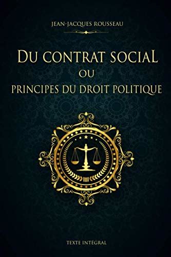 Amazon Du Contrat Social Ou Principes Du Droit Politique Jean