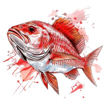 Red Snapper Fishing Season Design, Angler, Angling, Animals PNG ...