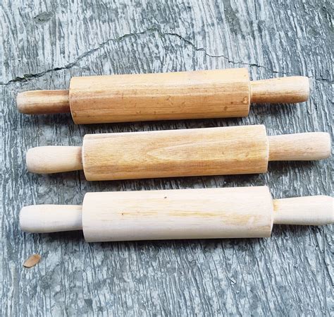 ROLLING PIN KAYU STIK KAYU PENGIRING ADONAN KUE UKURAN PIN ROLL