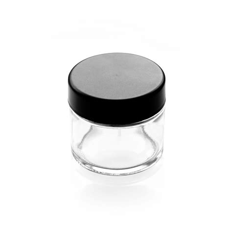 Custom 60ml Clear Glass Jar Smooth Lid JamPackaging