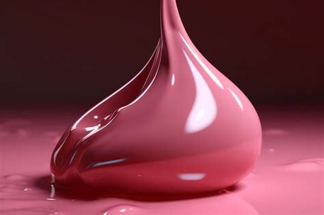 Premium Photo Pink Paint Splash Isolated On Black Background D