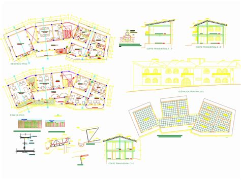 Proyecto De Palacio Municipal De Dos Niveles En Dwg Mb