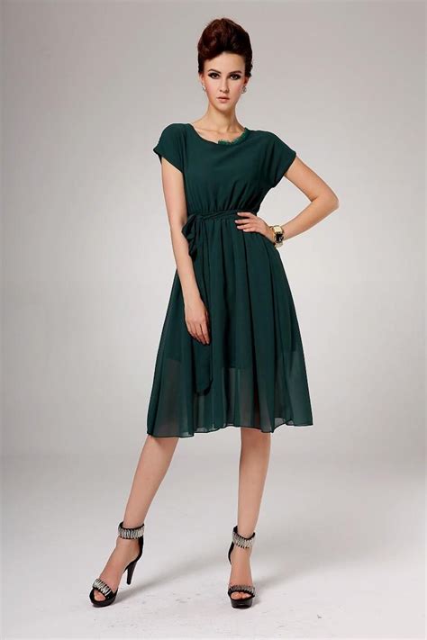 Fashion Choice Of Casual Dresses With Sleeves Knee Length Naf Dresses