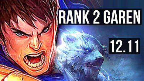 GAREN Vs VOLIBEAR TOP Rank 2 Garen 11 1 5 Legendary 600 Games