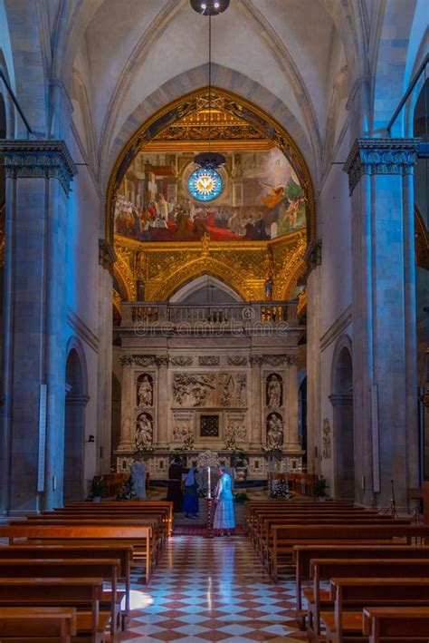 Loreto Italia 29 De Septiembre De 2021 Interior Del Santuario De