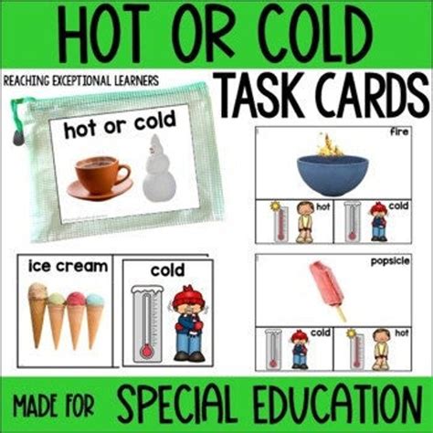 Hot Or Cold Task Cards Special Education Etsy