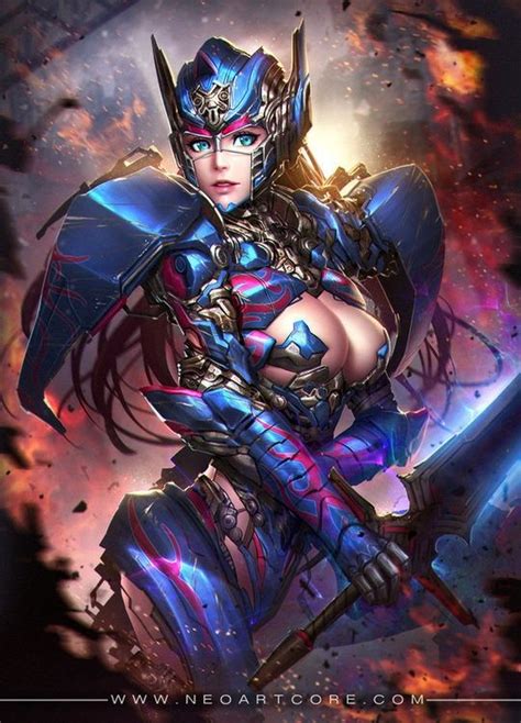 Cool Digital Art By Nudtawut Thongmai Cruzine Transformers Girl