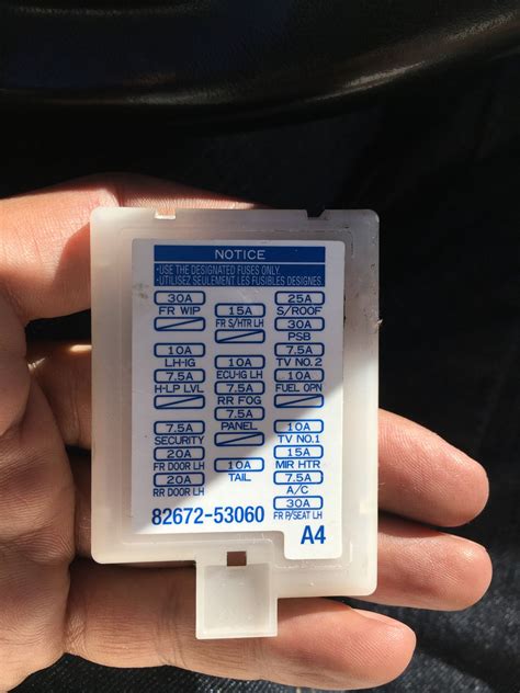 2015 Lexus Is 250 Fuse Box Diagrams