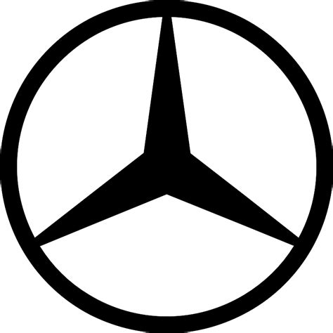 Mercedes Benz Car Logo Monocolor SVG Vectors and Icons - SVG Repo