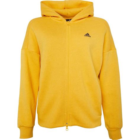 Buy Adidas Womens 3 Stripes Sport 2 Street Full Zip Hoodie Active Gold