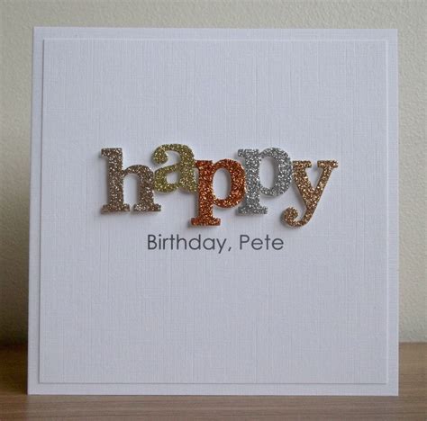 Handmade Birthday Card Personalized Any Age And Or Name Etsy Uk