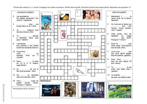 Pr Sent En Ir Issant Finir Pr Fran Ais Fle Fiches Pedagogiques