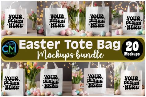 Easter Tote Bag Mockup Bundle Graphic By Craft Mockup · Creative Fabrica