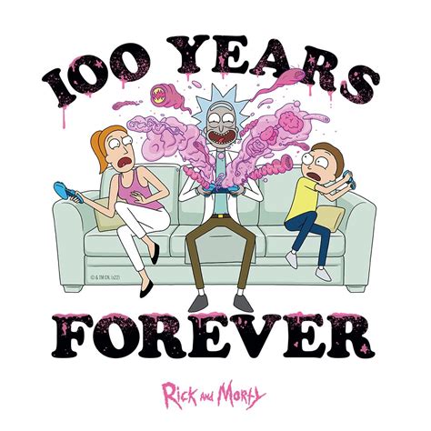 Rick And Morty 100 Years Forever Hoodie Warner Bros Shop