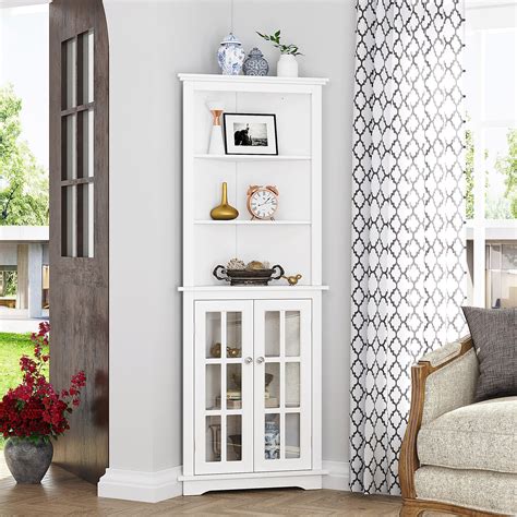 5 Tier Wooden Freestanding Tower Cabinet Tall Bathroom Storage Cabinet On Sale Bed Bath