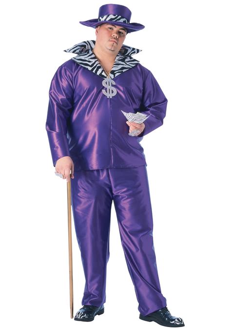 Big Daddy Pimp Plus Size Costume 1X